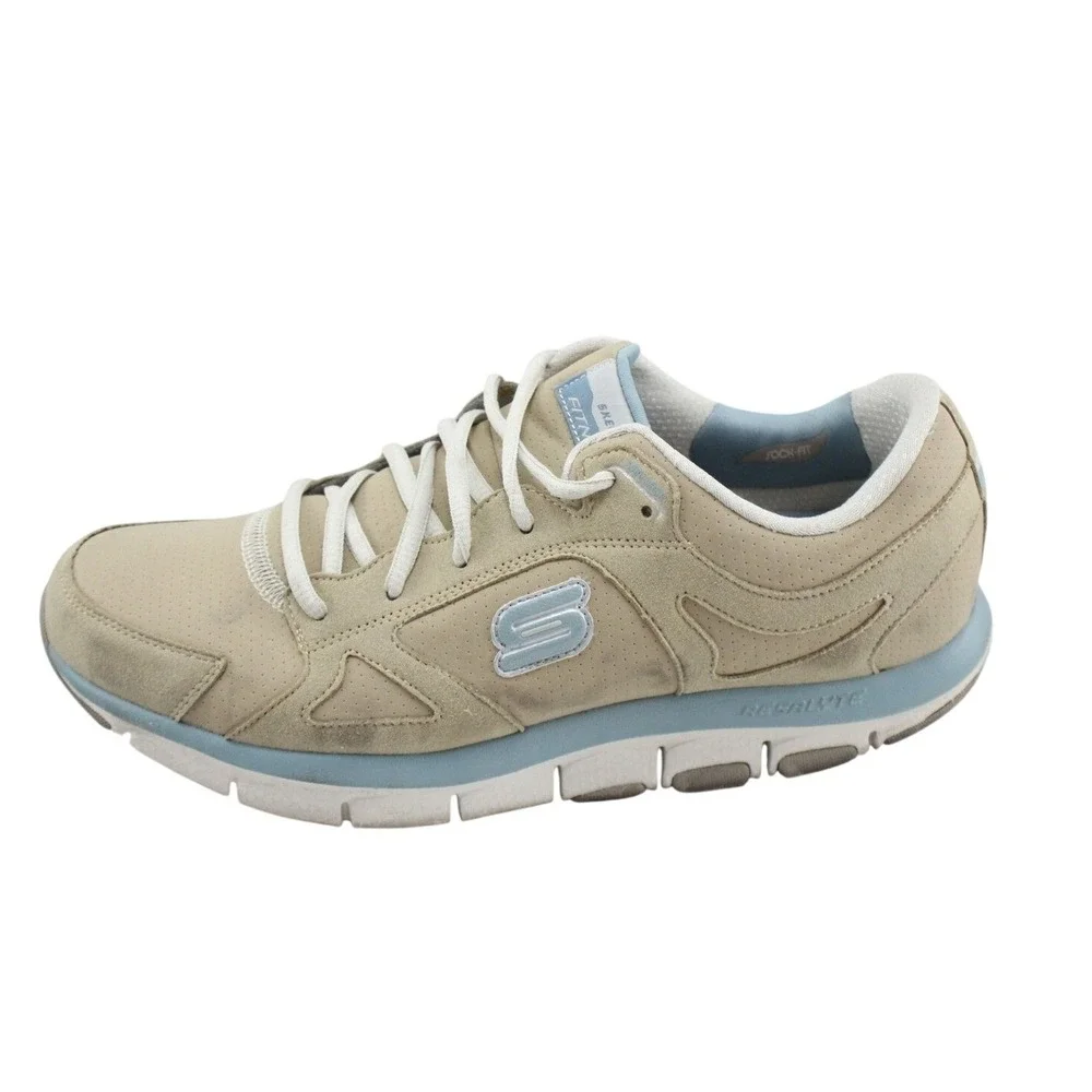Skechers KUDOS Womens 11 Stone Brown‎ Walking Shoes 11765/STBR
